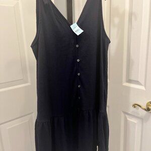LOFT Navy Sleeveless Mini Dress